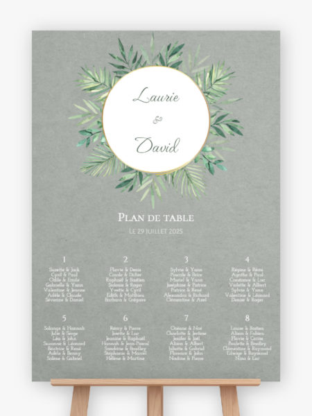 Plan de table mariage - Carte du monde